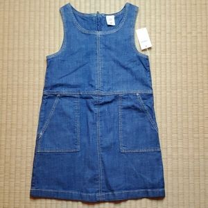 GAP Denim Sleeveless Jumper Dress, girls' size 4